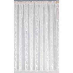 Zavjesa gotova s tunelom za štap 6 cm, 100 cm (V) x 250 cm (Š) - 102-1 - bijela