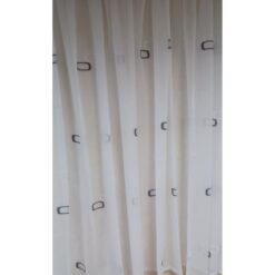 Zavjesa gotova s trakom za nabiranje - 1, 1_2 (180x300) (Dezen 308) bijela