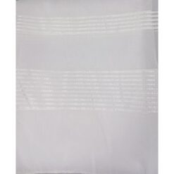 Alternative view of Zavjesa gotova s trakom za nabiranje - 1 Bijela, 180 cm (V) x 300 cm (Š), (Dezen 311) - Bijela + vodoravne bijele pruge