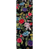 Marama u kutiji (50x140) - Crna sa šarenim cvijećem D16
